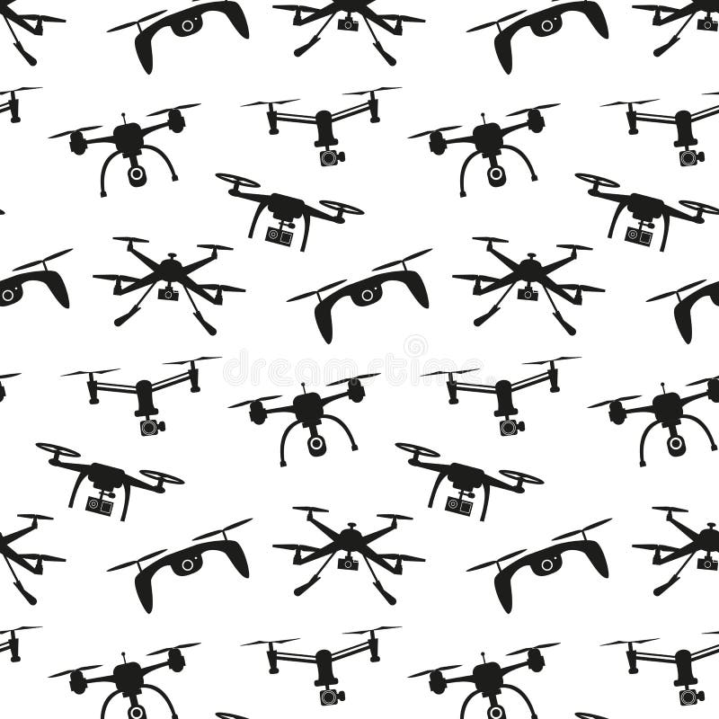 Drone seamless pattern.