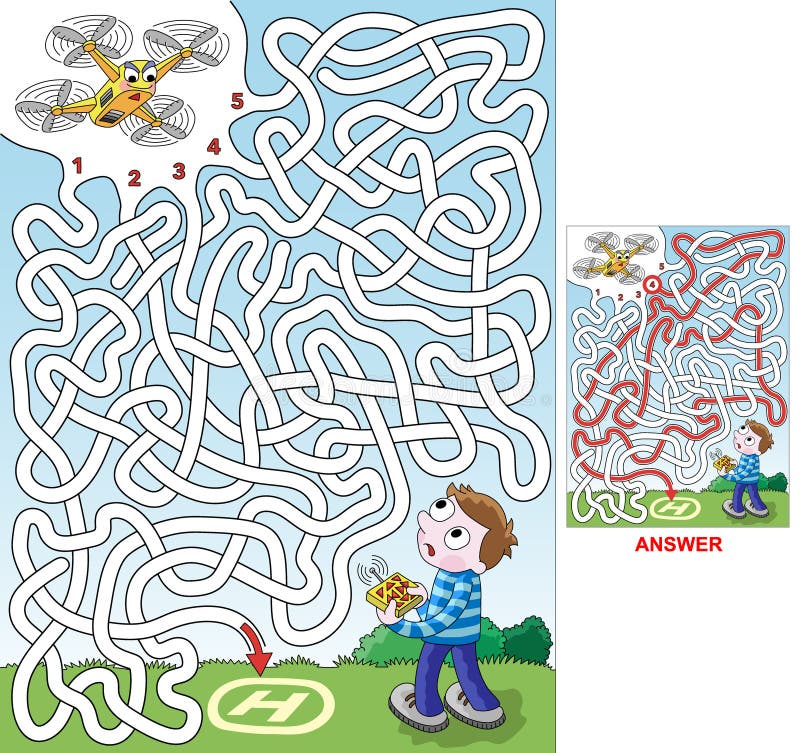 Airplane Maze Stock Illustrations 139 Airplane Maze Stock