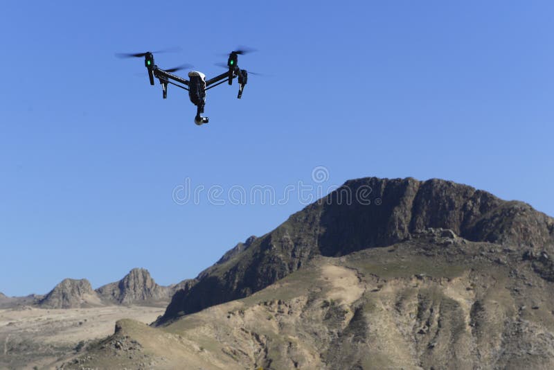 Drone Over Construction Site. Video Surveillance or Industrial