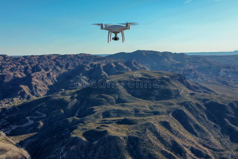 Drone Photo in Flight Over the Mountains Stock Photo Image of