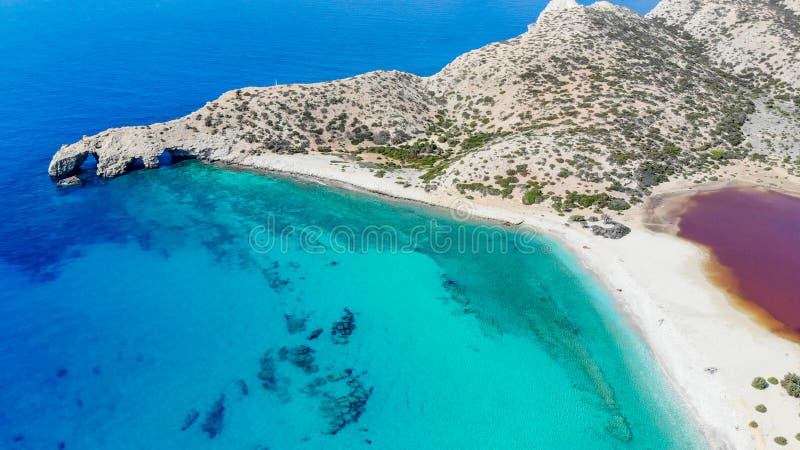 Aerial photos of Gavdos island, Crete, Greece