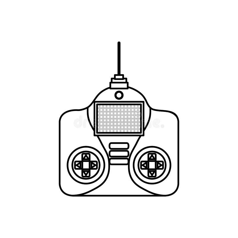 Drone Remote Control Isolated Icon Stock Illustration Illustration of