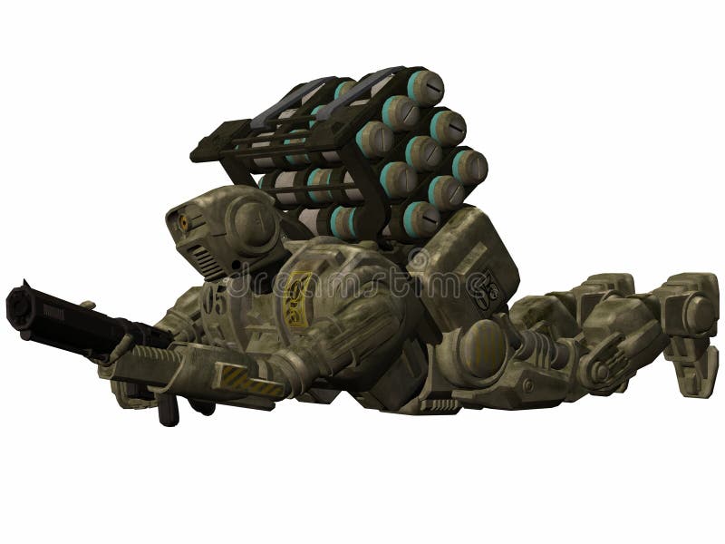 Drone Trooper - 3D Figure royalty free illustration