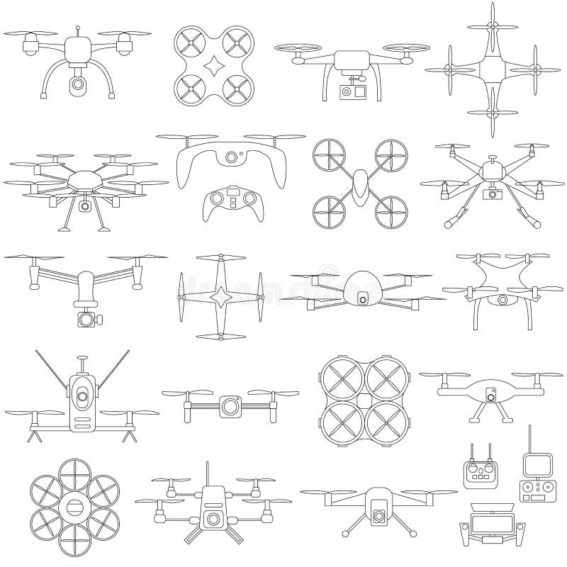 Рисунок квадрокоптера карандашом