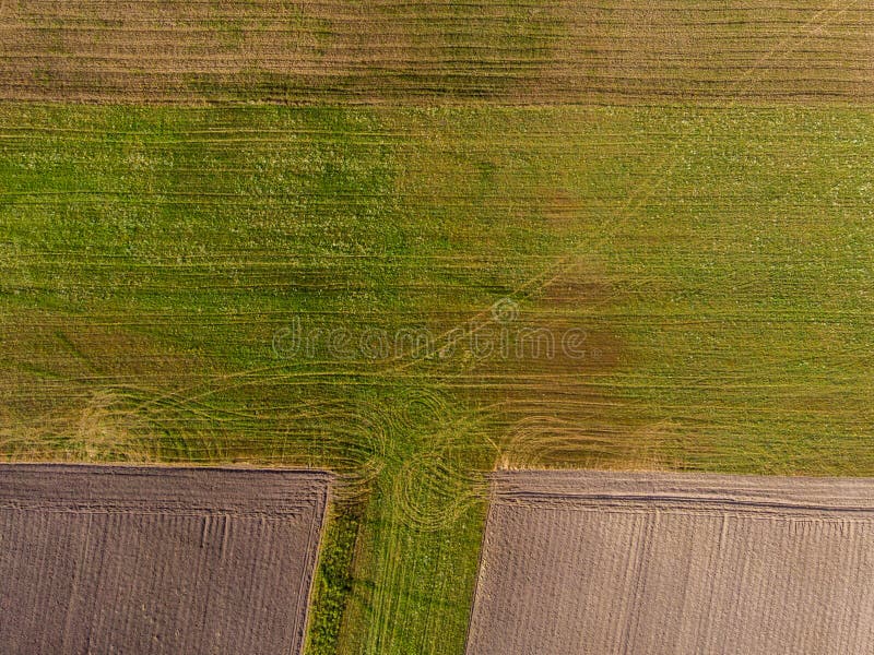 Drone View of Agricultural Land from Top Stock Photo - Image of farm