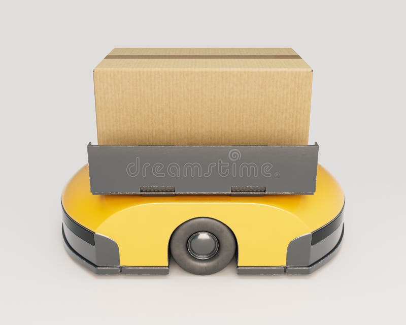 Drone και box αποθήκης logistics ελεύθερη απεικόνιση δικαιώματος