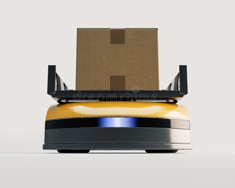 Drone και box αποθήκης logistics ελεύθερη απεικόνιση δικαιώματος