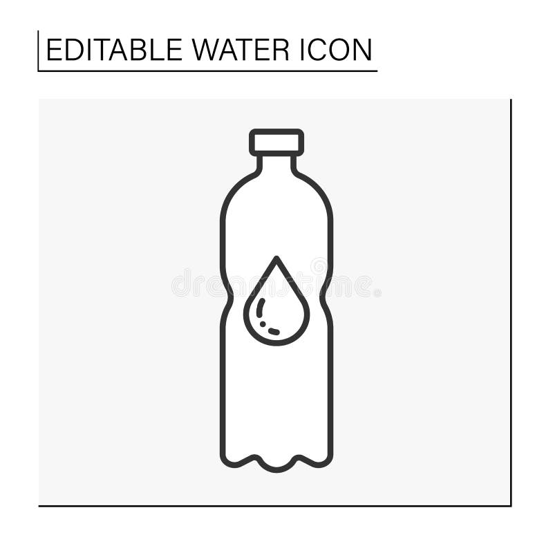 Drop line icon royalty free illustration