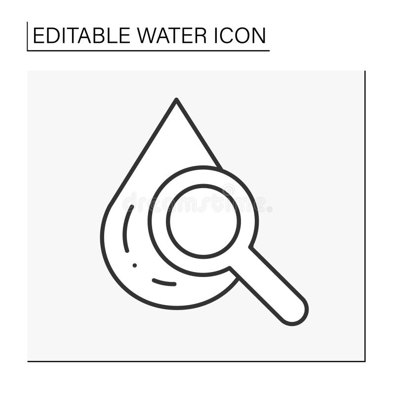 Drop line icon vector illustration