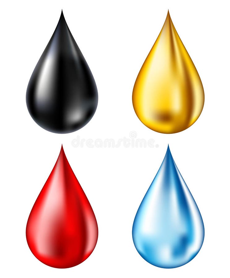 Drop set stock illustration