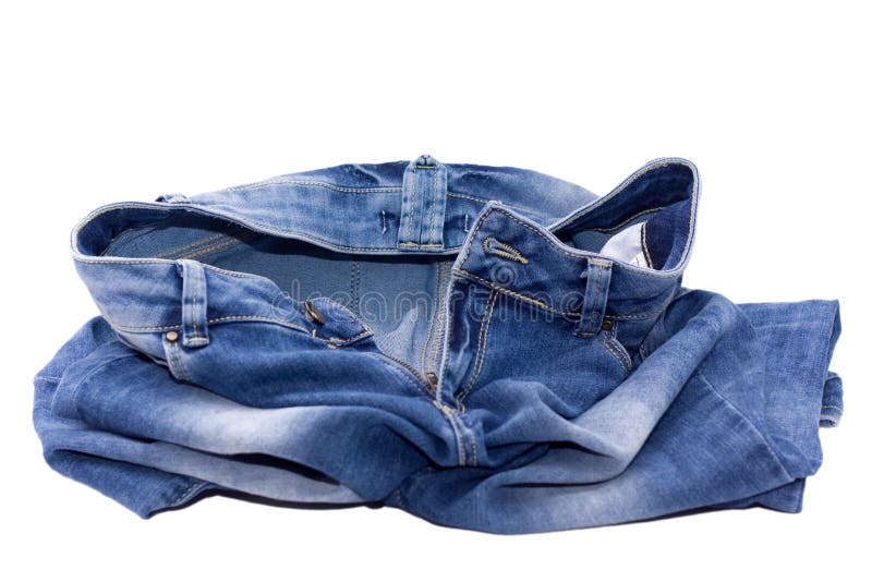 Crumpled Jeans on Floor stock image. Image of cotton 48531261