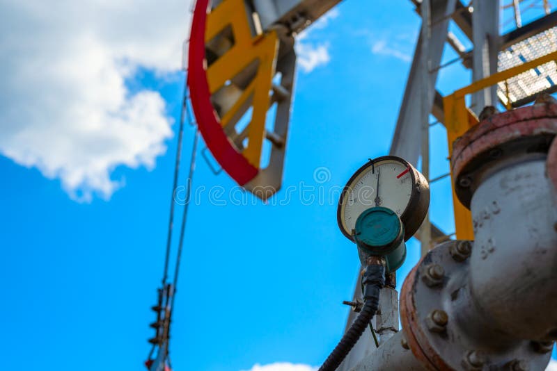 Oil or Gas Pressure Sensor at the Pumping Station for Oil and Gas