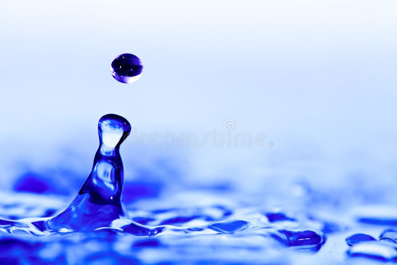 Close up with a droplet of water