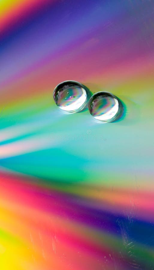 Drops on the CD-disk