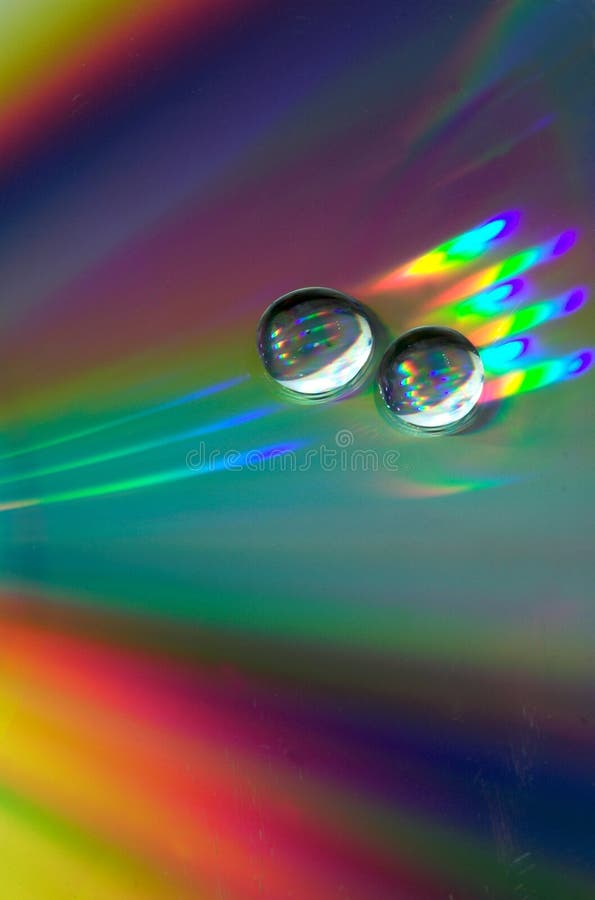 Drops on the CD-disk