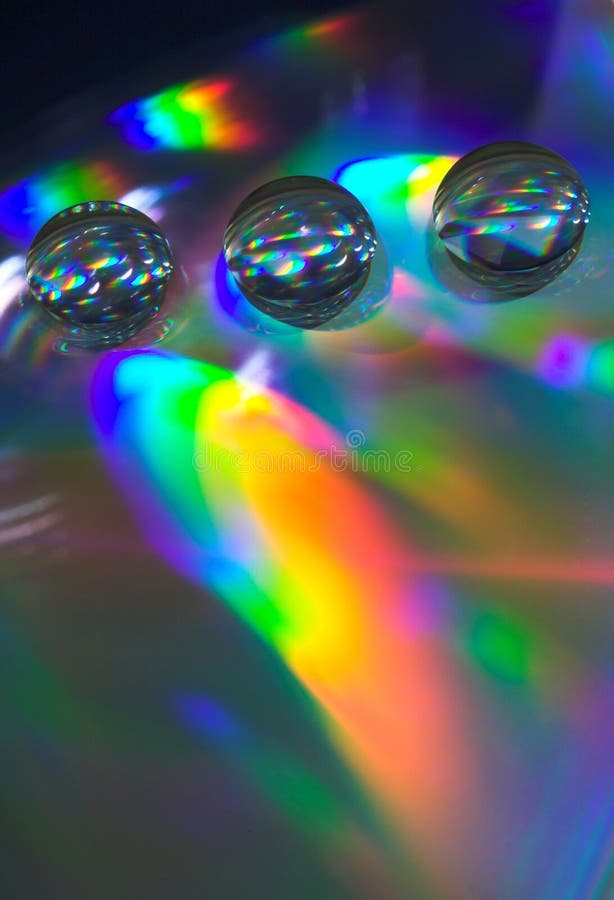 Drops on the CD-disk