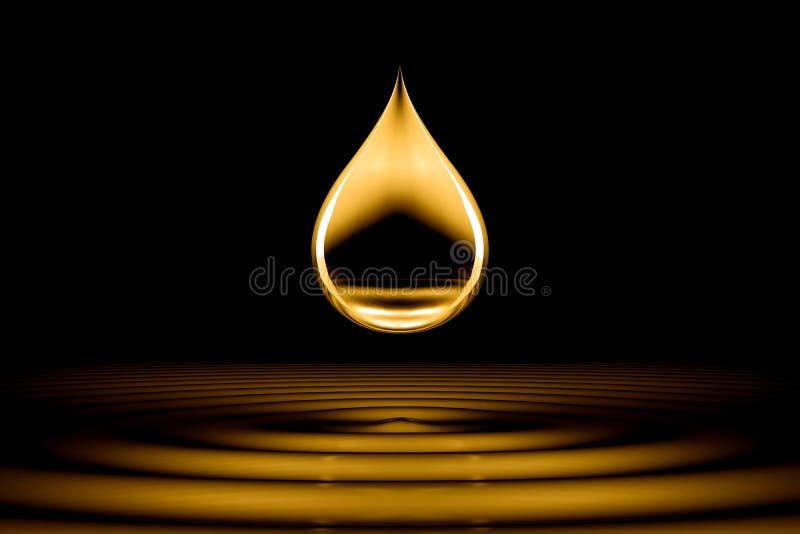 Drops of liquid gold stock illustration. Illustration of detail 67445845