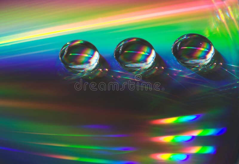 Drops onthe CD-disk