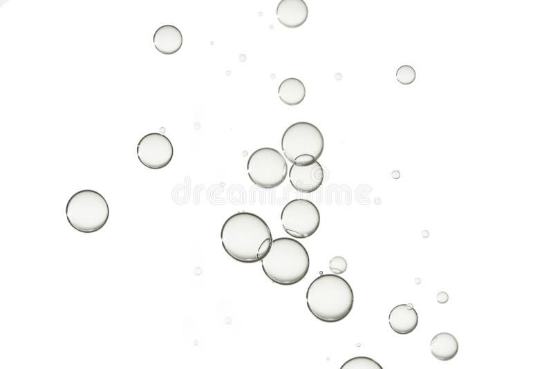 Small Water Bubbles Isolated Over White Stock Photo Image of clean