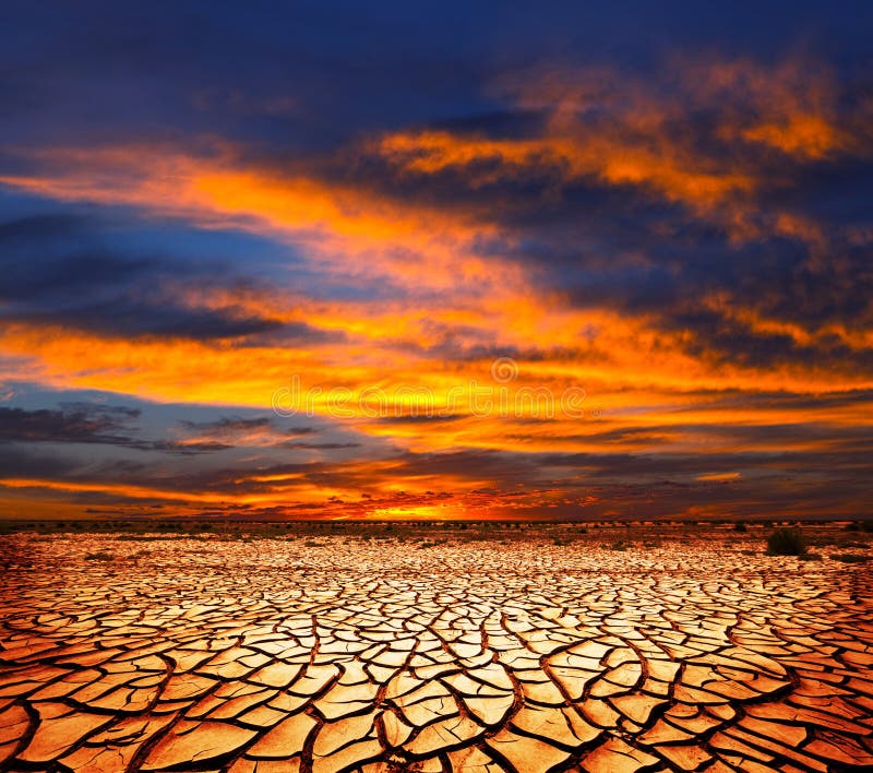 Siccità terra nel deserto del Gobi, in Mongolia.