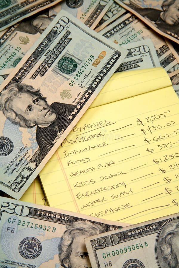 Drowning in debts royalty free stock photography