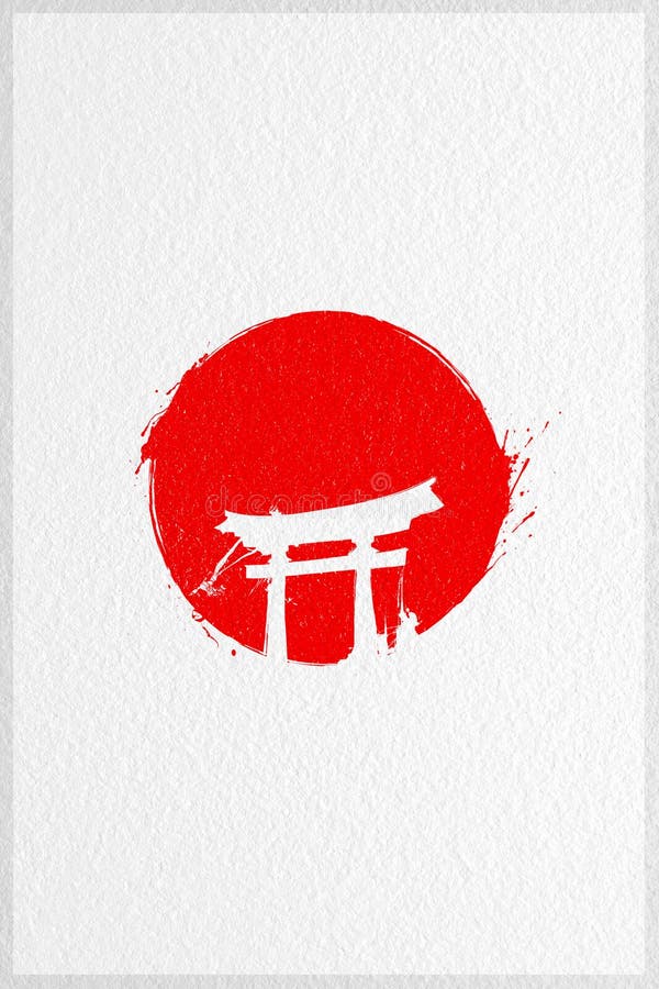 Drpavilion japonez roșu vector illustration