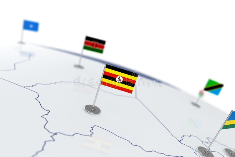 Drpavilion Uganda royalty free illustration