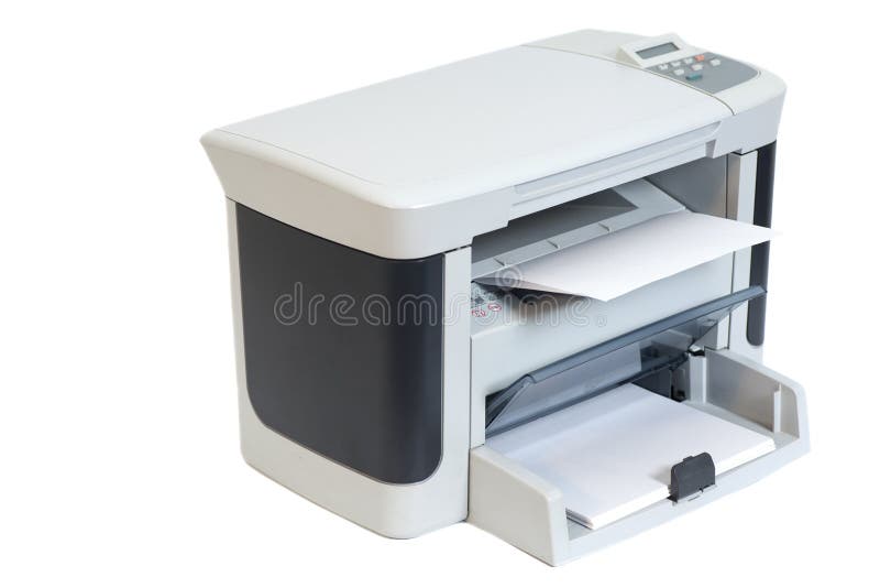 Printer isolated on white background. Printer isolated on white background