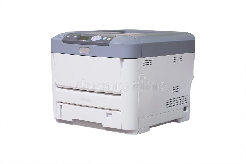 Printer isolated under the white background. Printer isolated under the white background