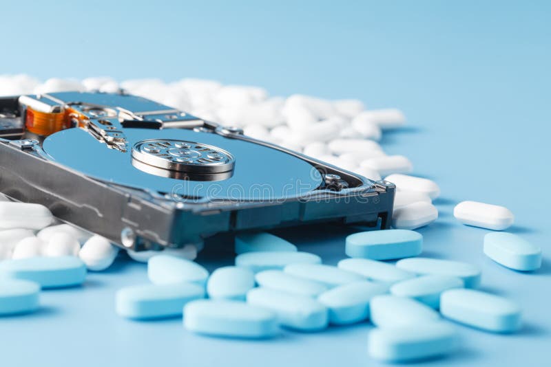 Drugs and Hard Drisk Concept Stock Image Image of hardware, drive 65705449