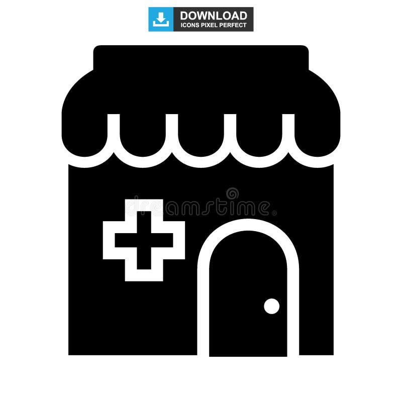 Drugstore Icon or Logo Isolated Sign Symbol Vector Illustration Stock ...