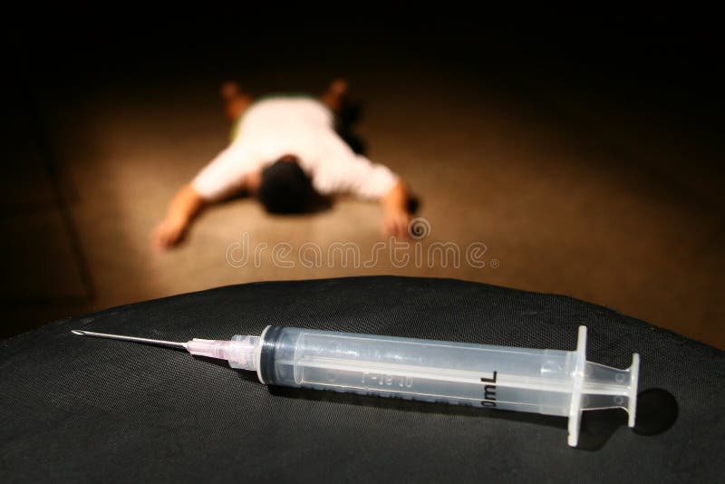 Drugverslaafde stock afbeelding Drugverslaafde stock afbeelding