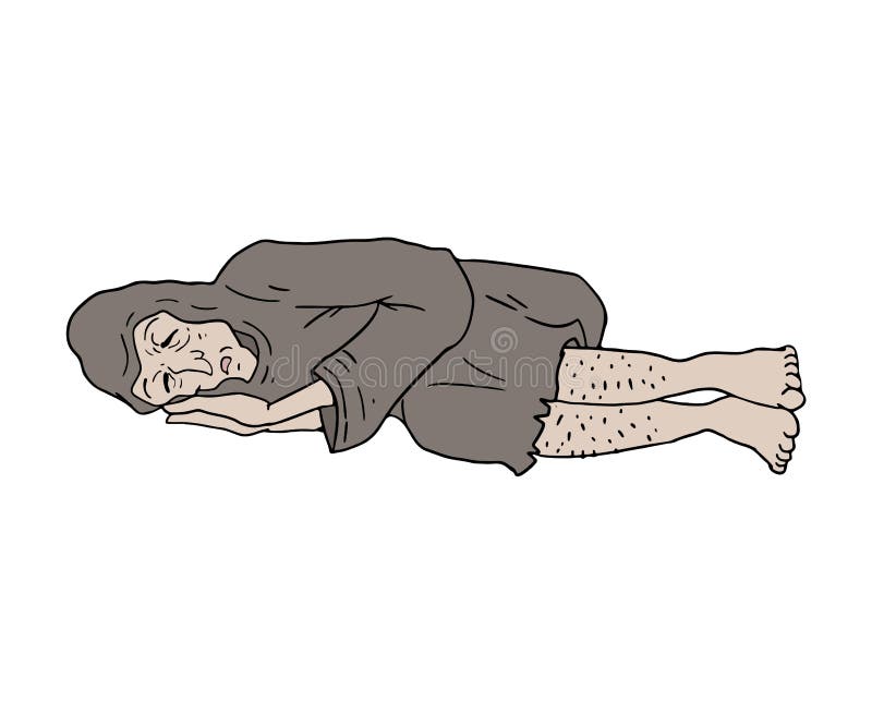 Druid man sleeping stock vector. Illustration of design 163243628