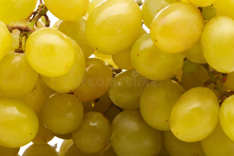 Druif van groene druiven Close-up stock foto's