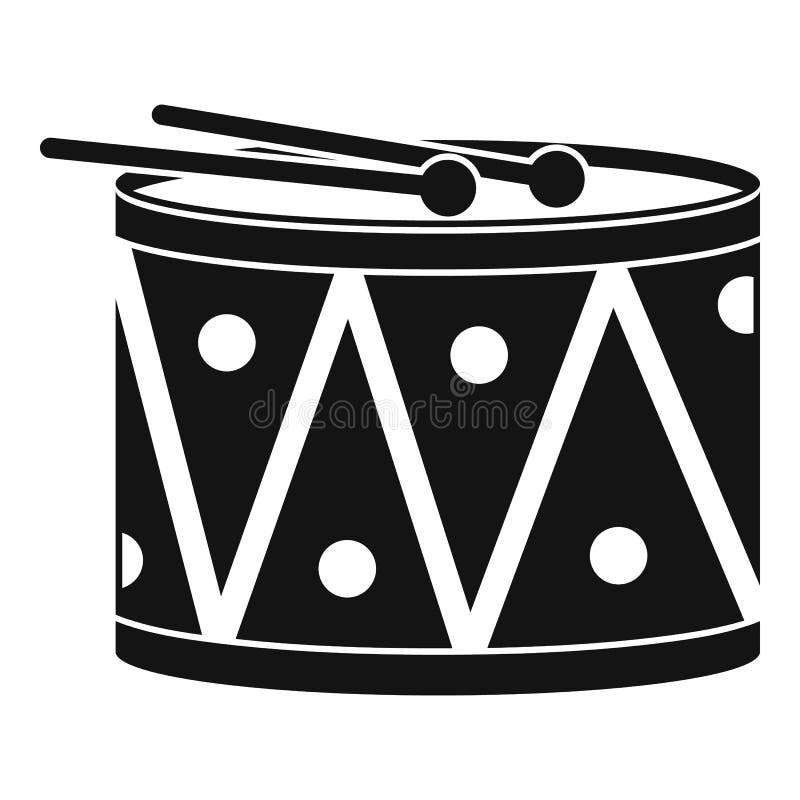 Drum Drumsticks Icon Simple Style Stock Illustrations 56 Drum