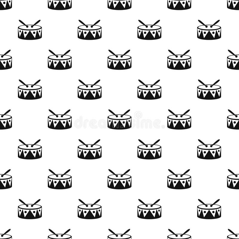 Drum Drumsticks Pattern Simple Style Stock Illustrations 5 Drum