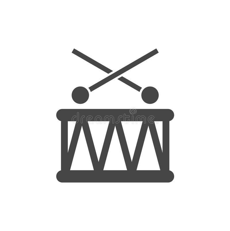Drum Icon, Snare Graphic Vector Stock Vector Illustration of musical