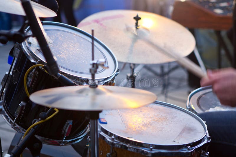 Drums stock photo. Image of rimshot, cymbals, splash 19029126