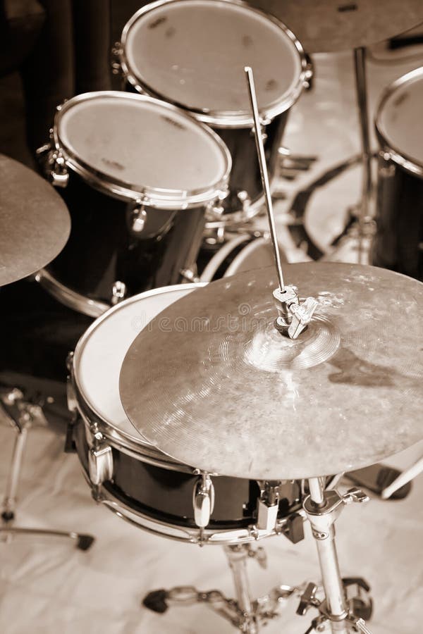 Drum kit close-up