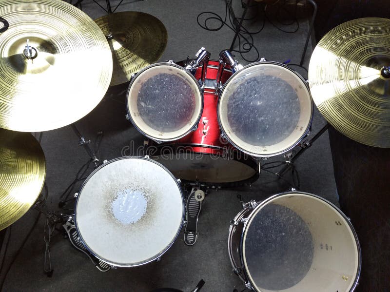 Drum kit. Drums stock image. Image of instruments, harmony 258773491