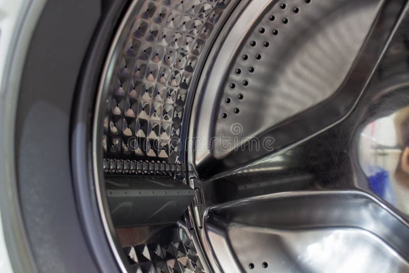 The Drum of the Washing Machine. Details of the Washing Machine Stock