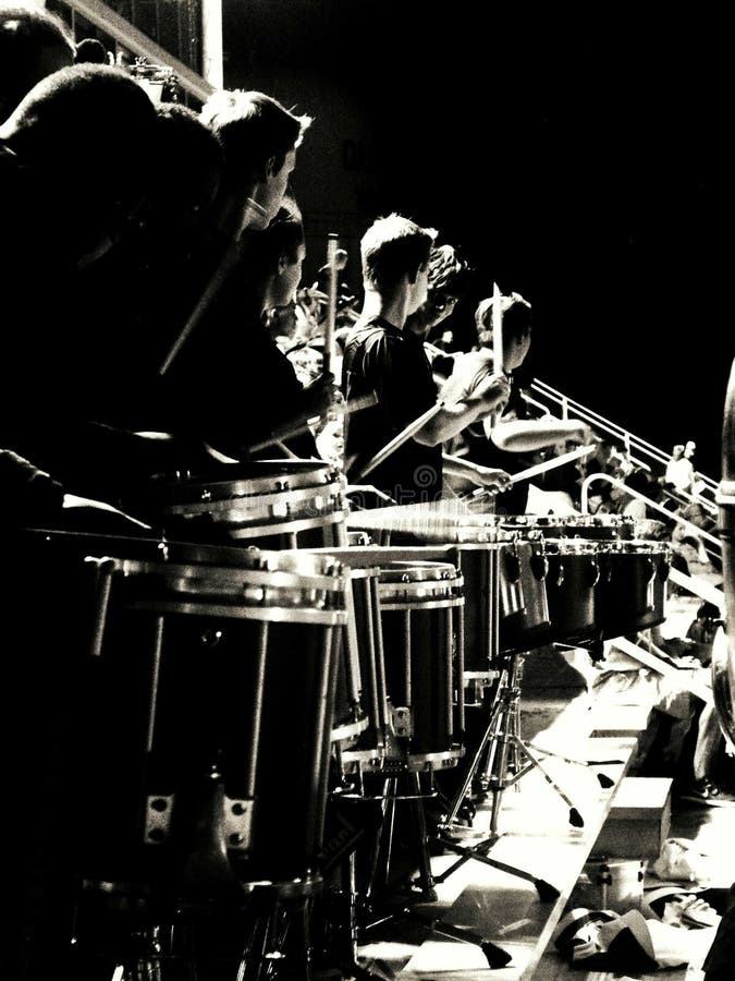 Drumline editorial photography. Image of drumline, white 67982052