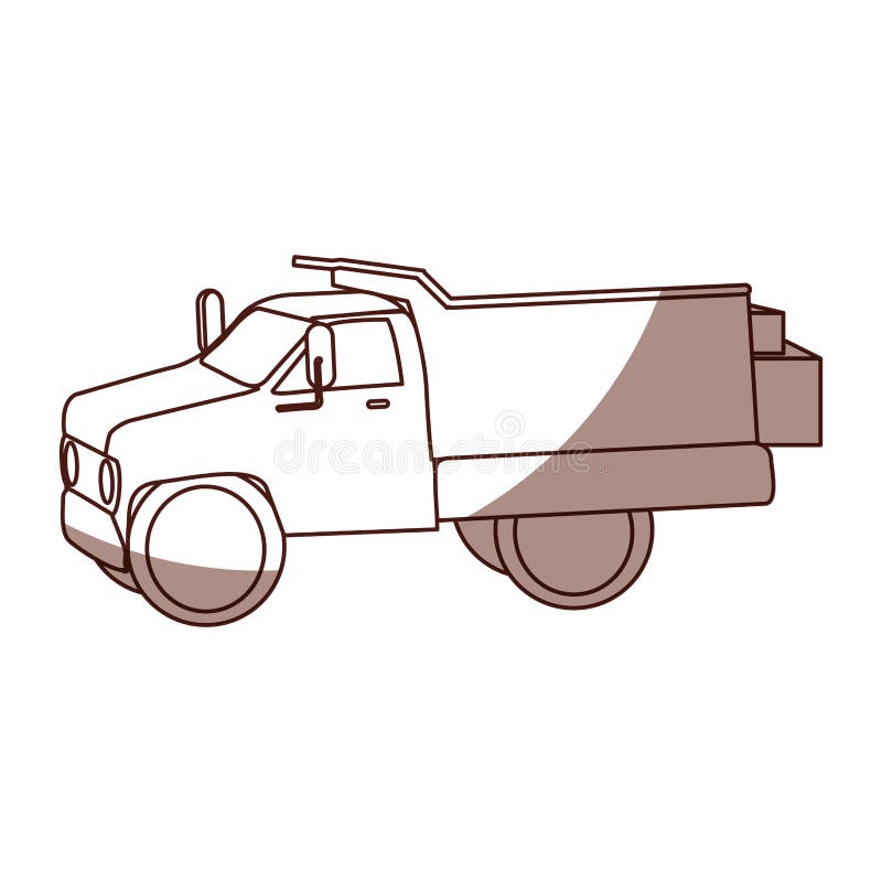 Drump Truck with Boxes Isolated Icon Stock Vector Illustration of industrial, truck 93152036