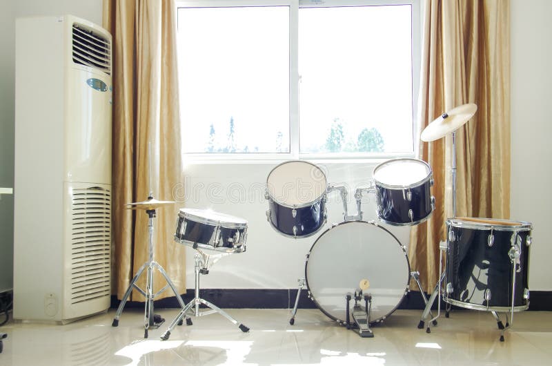 Drums stock image. Image of cymbals, color, rock, drumkit 72890467
