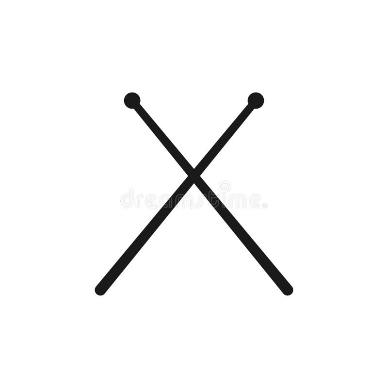 Drumsticks Vector Design Illustration Stock Vector Illustration of