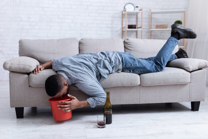 Hangover Morning after Booze. Stock Photo - Image of drinker, alone: 83083764