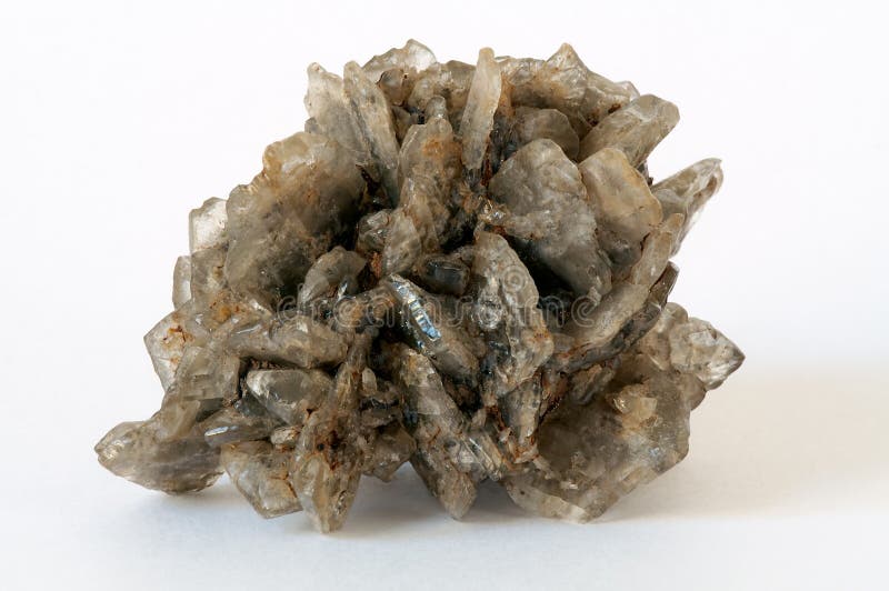 Druze of gypsum crystals from Kara-Kum desert, Turkmenistan. Sand fragment stock images, royalty-free photos and pictures
