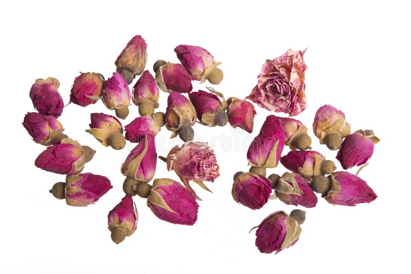 Dry buds of rose flower for tea