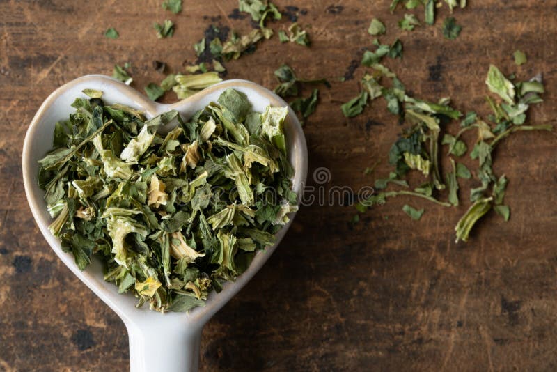 Dry Celery Flakes in a Heart Shape Stock Image Image of macro, copy