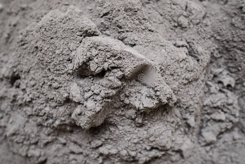 Dry Cement in the Form of Gray Powder. for Repair and Construction